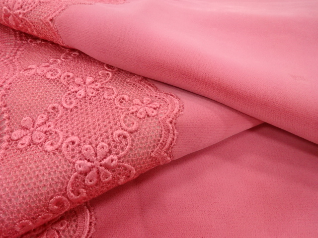  ビロードレース花模様ショール